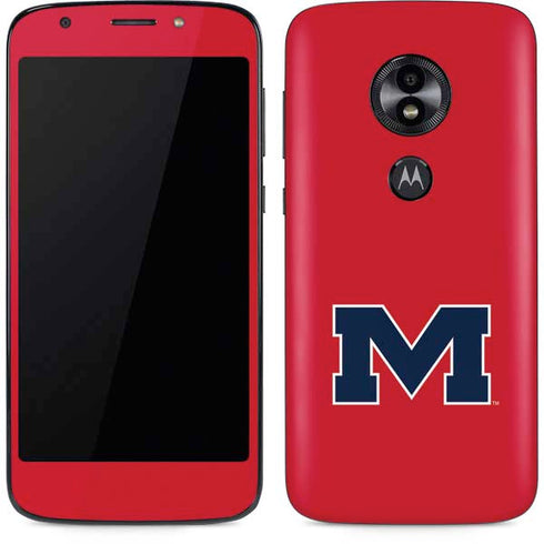 University of Mississippi Ole Miss Logo Red Moto E5 Play Skin